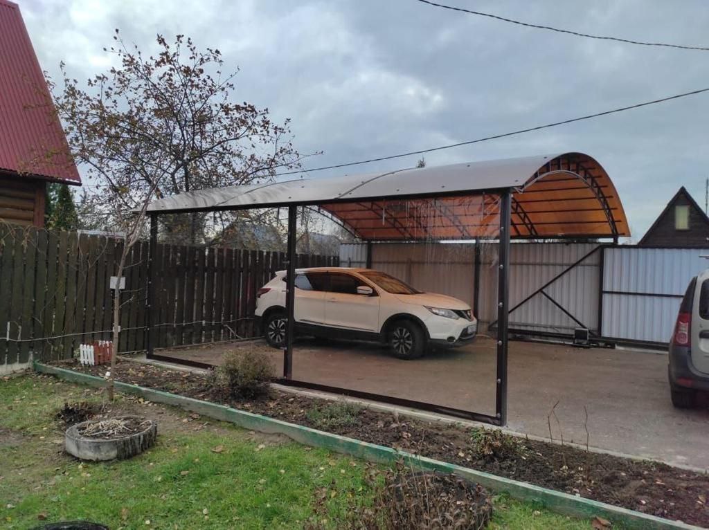 Прозрачные шторы ПВХ для навеса под автомобиль в Переславле-Залесском